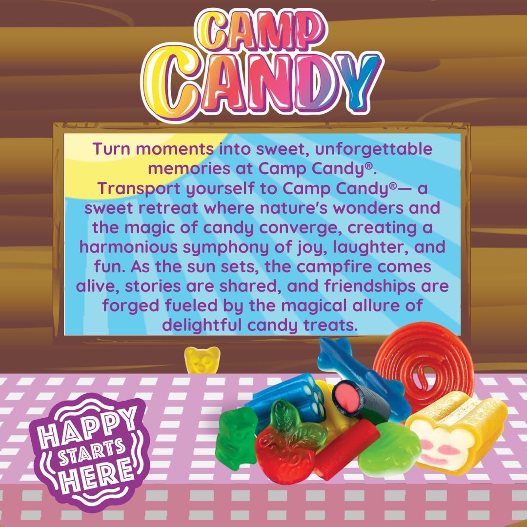 Huer Camp Candy Sour Gummies, 700g/25 oz - Camp Candy Label