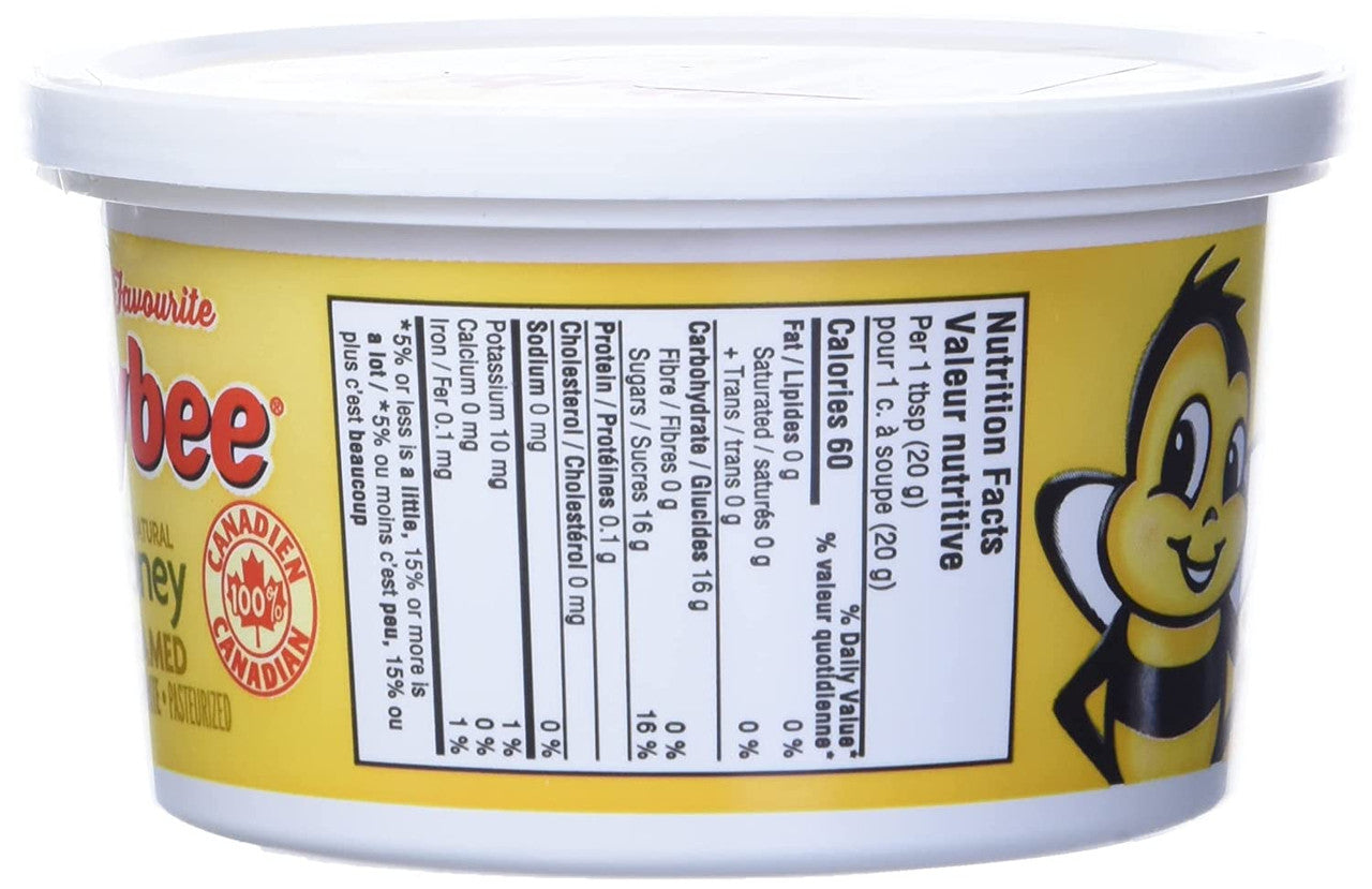 Billy Bee, Pure Natural Honey, Creamed White, Tub, 500g/17.6 oz., {Imported from Canada}