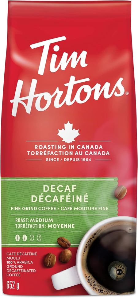 Tim Hortons Decaf Medium Roast Ground Coffee