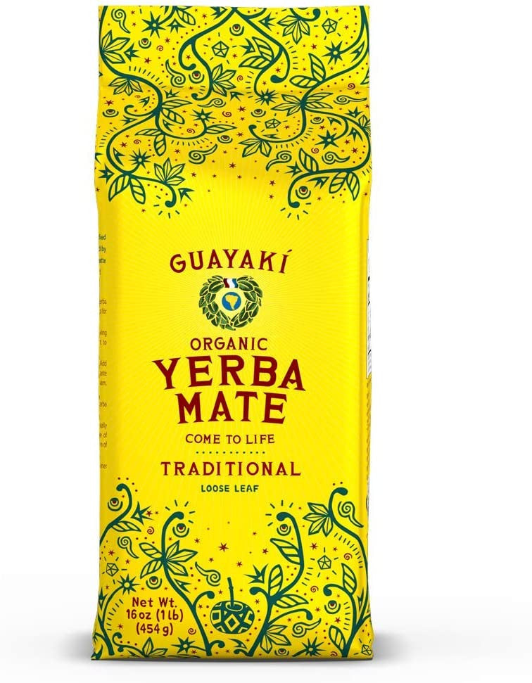 Guayaki Organic Yerba Mate Traditional Loose Leaf, 454g/1 lb., {Imported from Canada}
