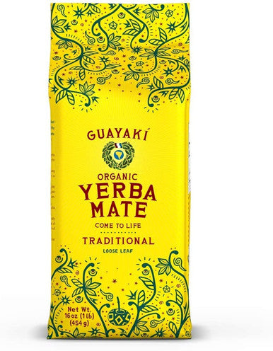Guayaki Organic Yerba Mate Traditional Loose Leaf, 454g/1 lb., {Imported from Canada}