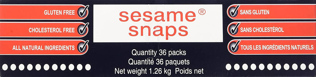 Sesame Snaps Candy (36pk X 35g), 1.26kg/2.8 lbs., {Imported from Canada}