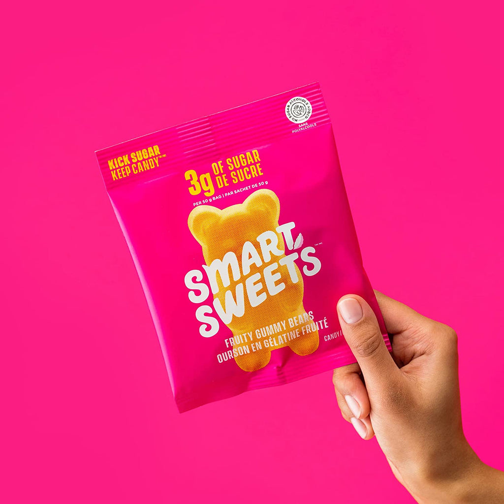 Smart Sweets Gummy Bears Fruit, 50g/1.75 oz. Bag {Imported from Canada}