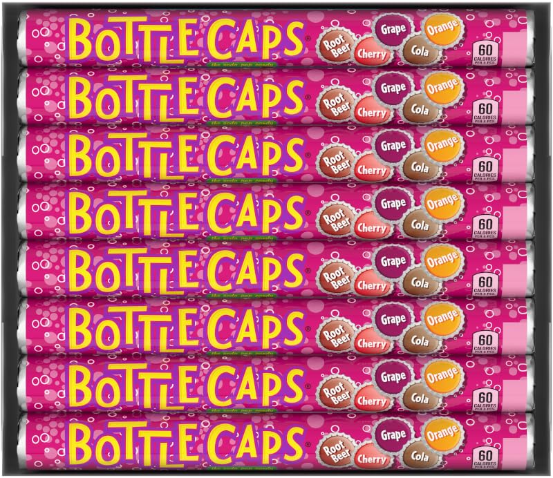 Bottle Caps Retro Candy 24ct x 50g/1.75 oz. Rolls