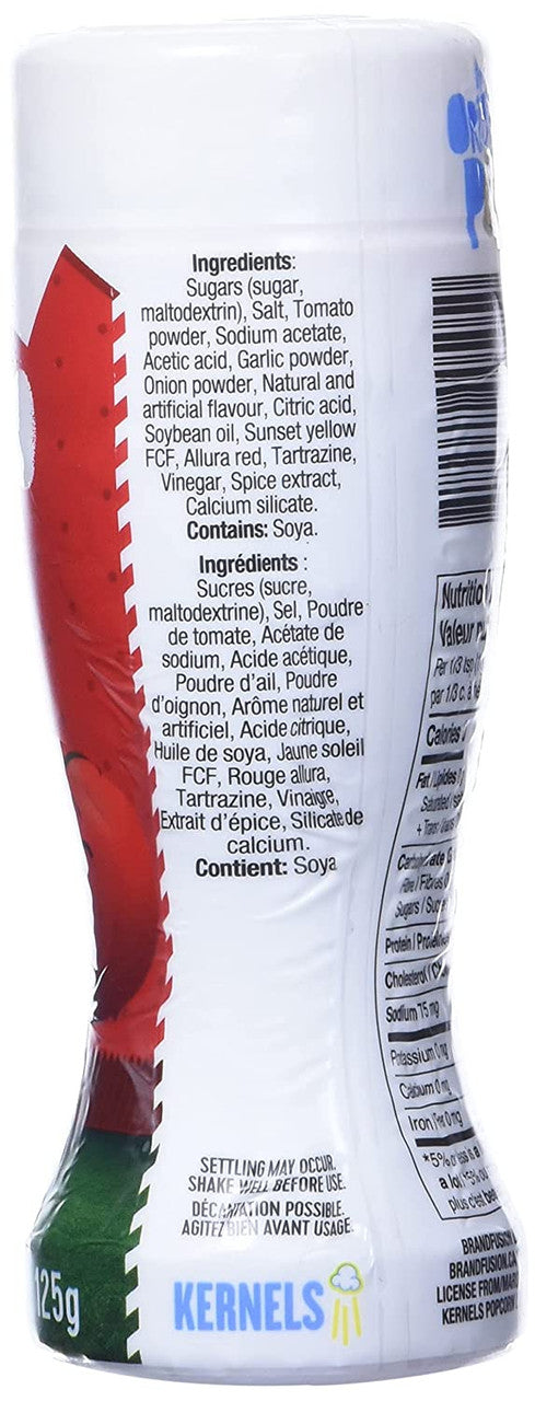 Kernels Extraordinary Popcorn Seasoning – All Dressed Up Flavor, 125g (Canada, Fresh, No MSG)