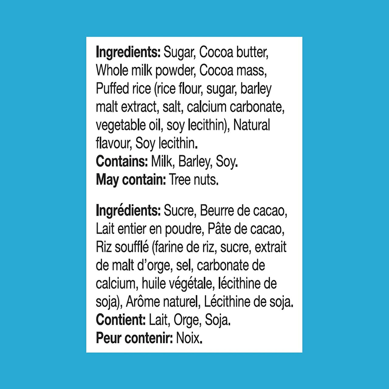 Hamlet Chocola's Milk Chocolate Crispy Thins, 125g/4.4 oz. Box (Imported from Canada)