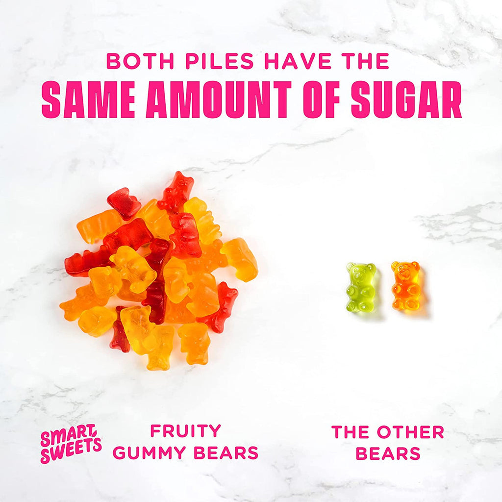 Smart Sweets Gummy Bears Fruit, 50g/1.75 oz. Bag {Imported from Canada}