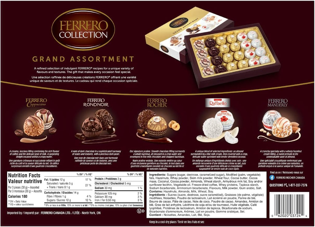 Ferrero Collection Grand Assortment Pralines back