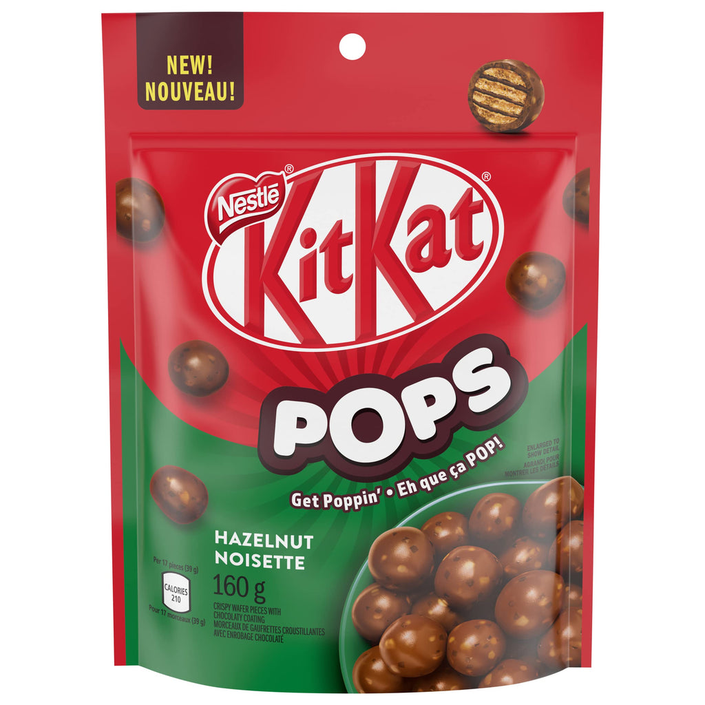 Nestle KitKat Hazelnut Pops Chocolate, 160g/5.6 oz. Pouch {Imported from Canada}