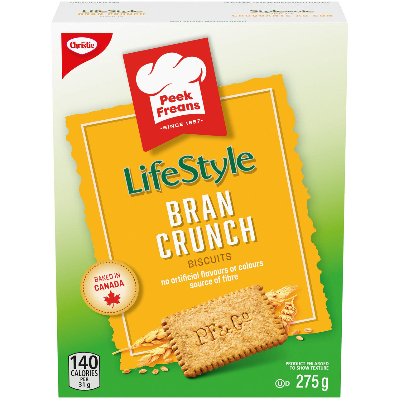 Christie Peek Freans Lifestyle Bran Crunch Cookies, 275g/9.7oz., {Imported from Canada}