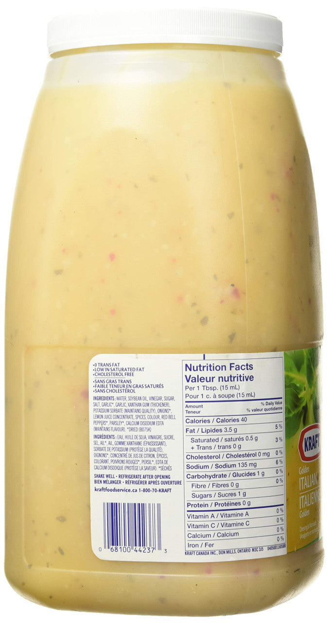 Kraft Golden Italian Salad Dressing, 3.78l {Imported from Canada} Kraft Golden Italian Salad Dressing, 3.78l {Imported from Canada}