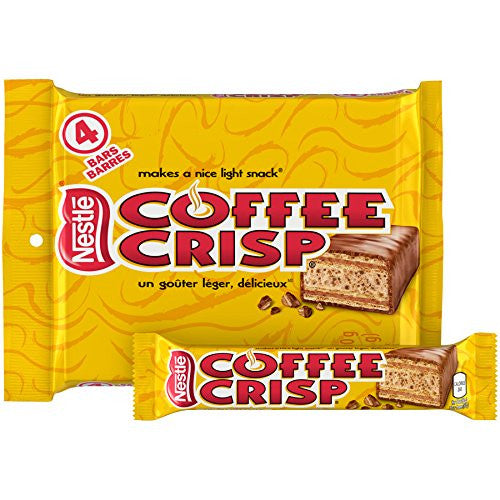 Canada Candy Coffee Crisp Chocolate Bar 4 x 50gram Bars. {Imported from Canada}