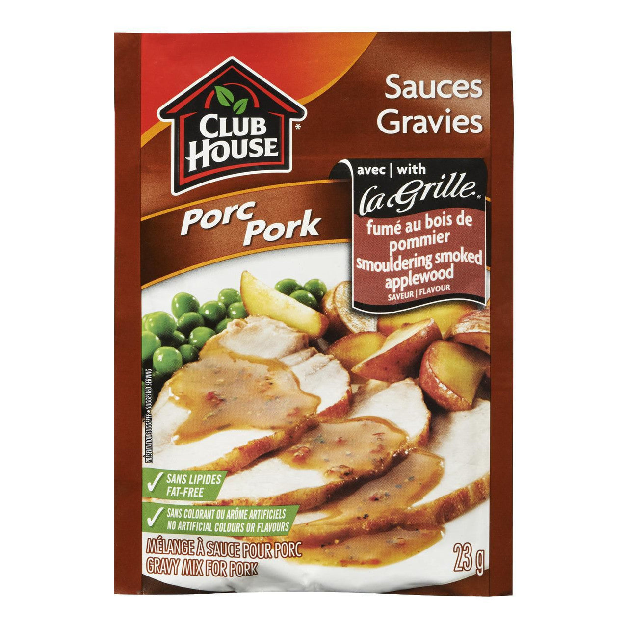 Club House, Pork Gravy with LaGrille Applewood, 23g/0.8 oz., {Imported from Canada}