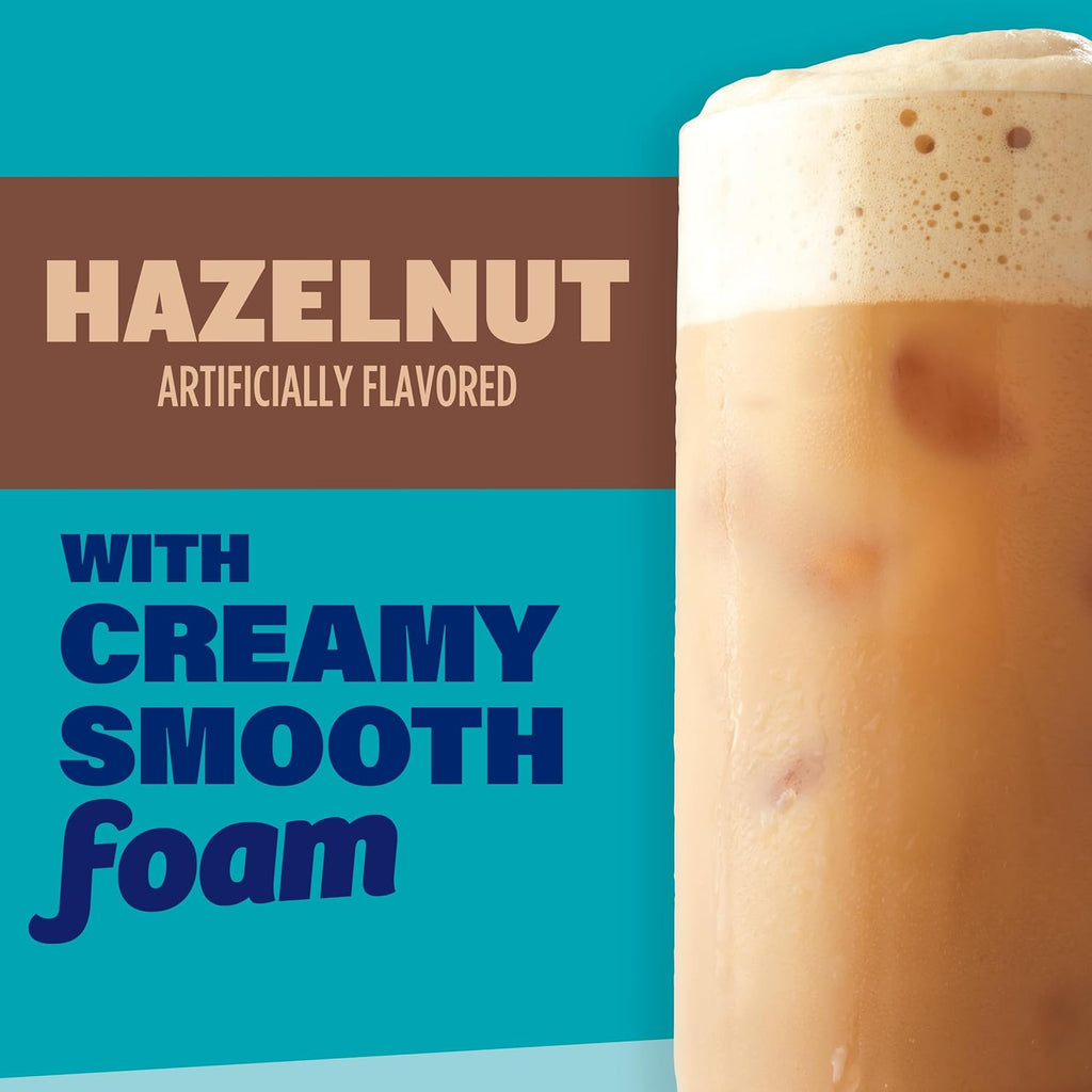 Maxwell House Iced Latte with Foam, Hazelnut Flavored, 6 packets, 165g/6 oz. Box