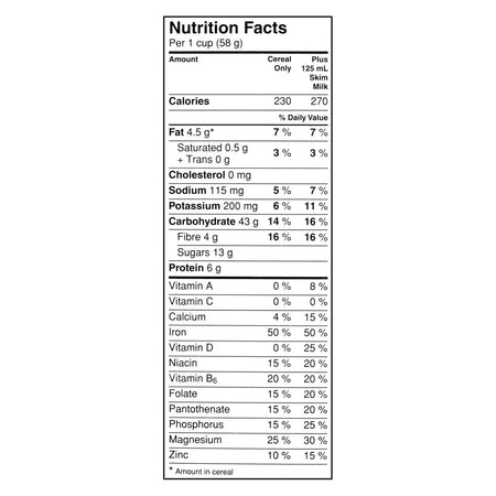 General Mills, Oatmeal Crisp Almond Cereal, 437g/15.3 oz., Box (Imported from Canada)