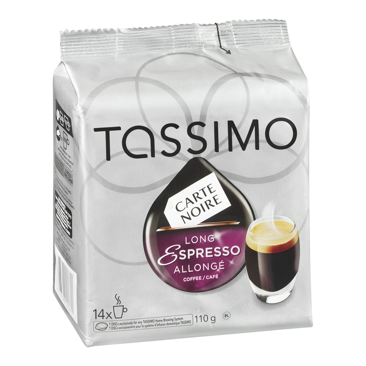 Tassimo 14-t Discs Carte Noire Long Espresso 110g, {Imported from Canada}