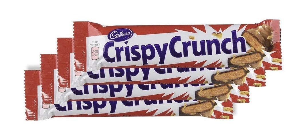 Cadbury Crispy Crunch Chocolate Bars, 48g/1.7 oz., Pack of 4, {Imported from Canada}