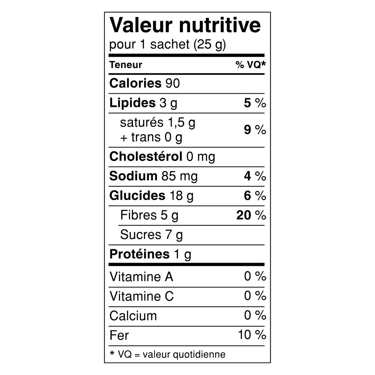Fibre 1 Chocolatey Fudge Brownies, 5-Count, 125g/4.4oz., {Imported from Canada}