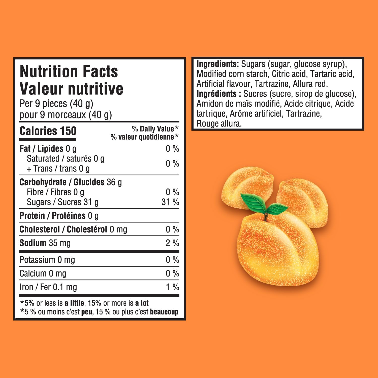 Maynards Fuzzy Peach Candy, 308g/10.8 oz