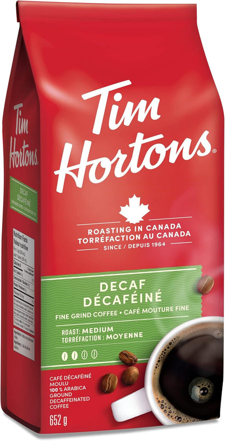 Tim Hortons Decaf Medium Roast Ground Coffee