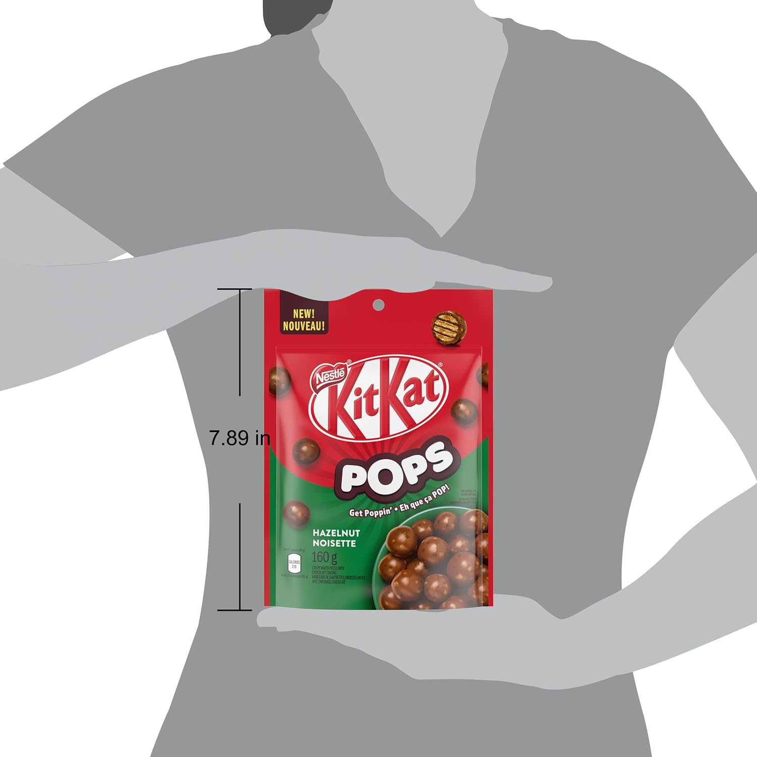 Nestle KitKat Hazelnut Pops Chocolate, 160g/5.6 oz. Pouch {Imported from Canada}