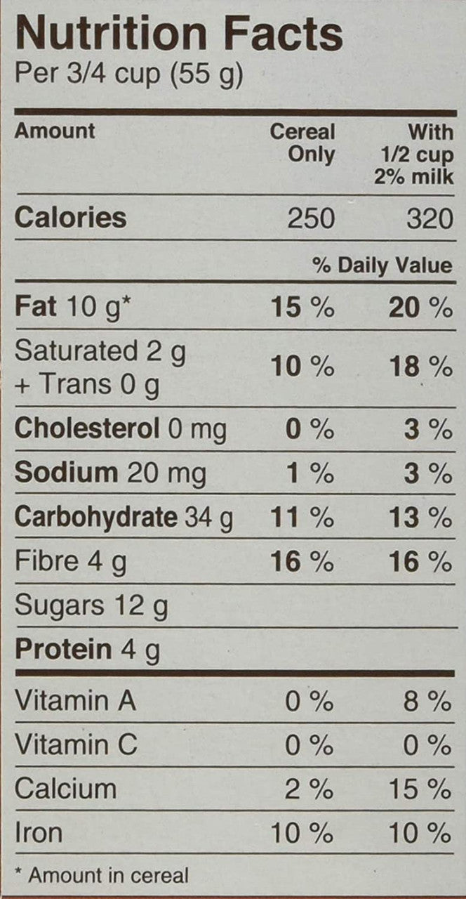 Jordans Morning Crisp Cereal, Marvellous Maple Pecan, 500g/17.5 oz. Box(Imported from Canada)