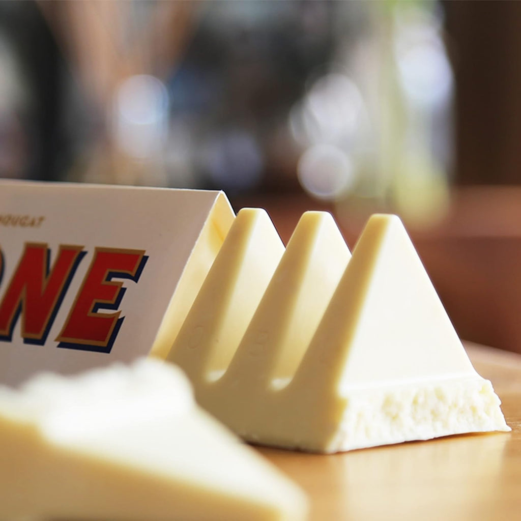 Toblerone Swiss White Chocolate With Honey & Almond Nougat, 360g/12.6 oz. Bar {Imported from Canada}