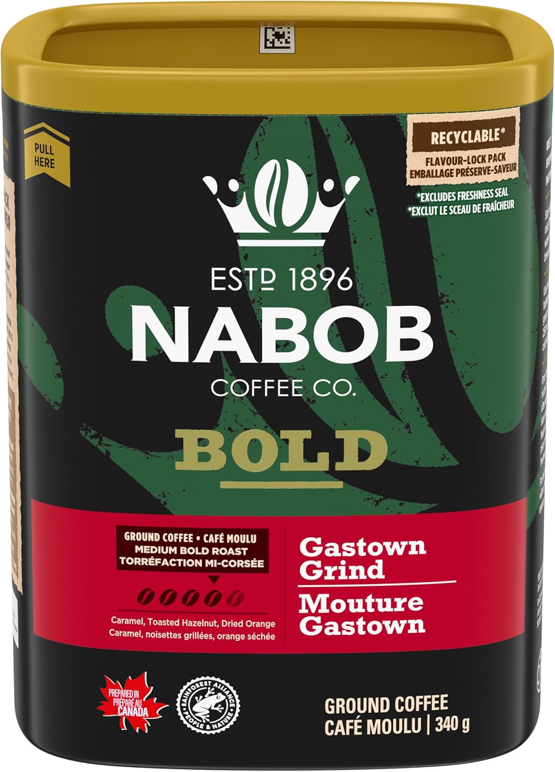 Nabob Bold Gastown Grind Ground Coffee 340g