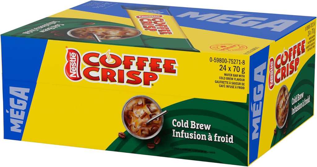 Box of Coffee Crisp with Cold Brew Infusion on a white background