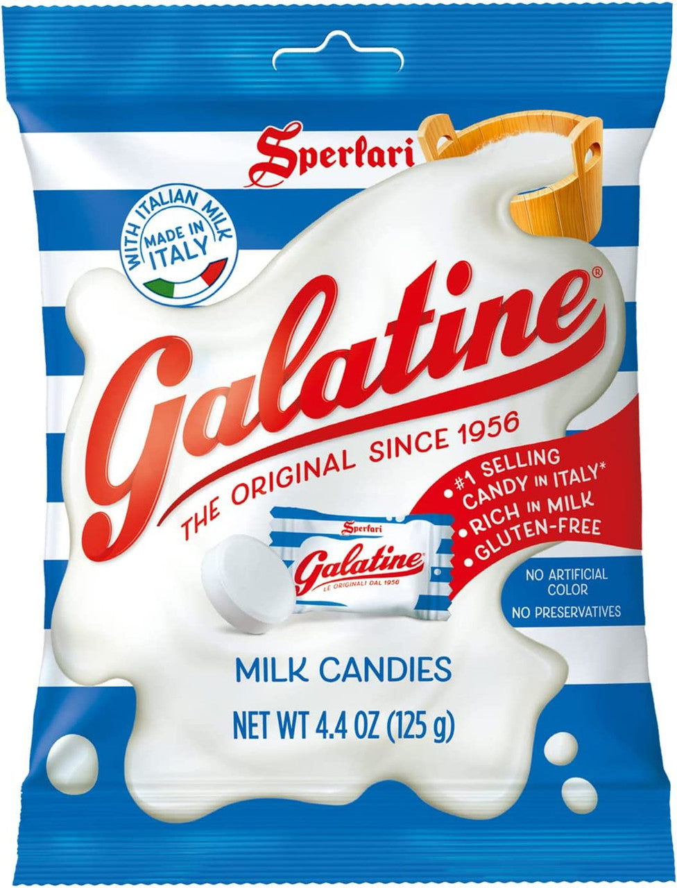 Galatine Original Milk Candies, 125g/4.4 oz., Bag {Imported from Canada}