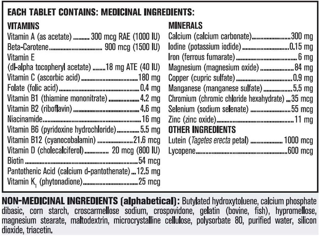 Kirkland Signature Men Multivitamin, 365 Tablets {Imported from Canada}