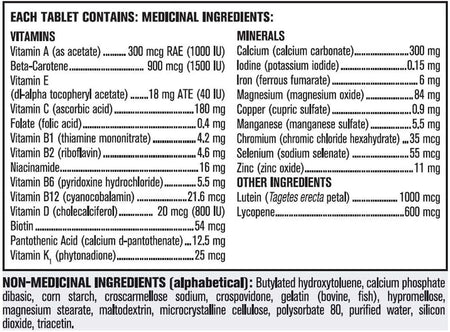 Kirkland Signature Men Multivitamin, 365 Tablets {Imported from Canada}