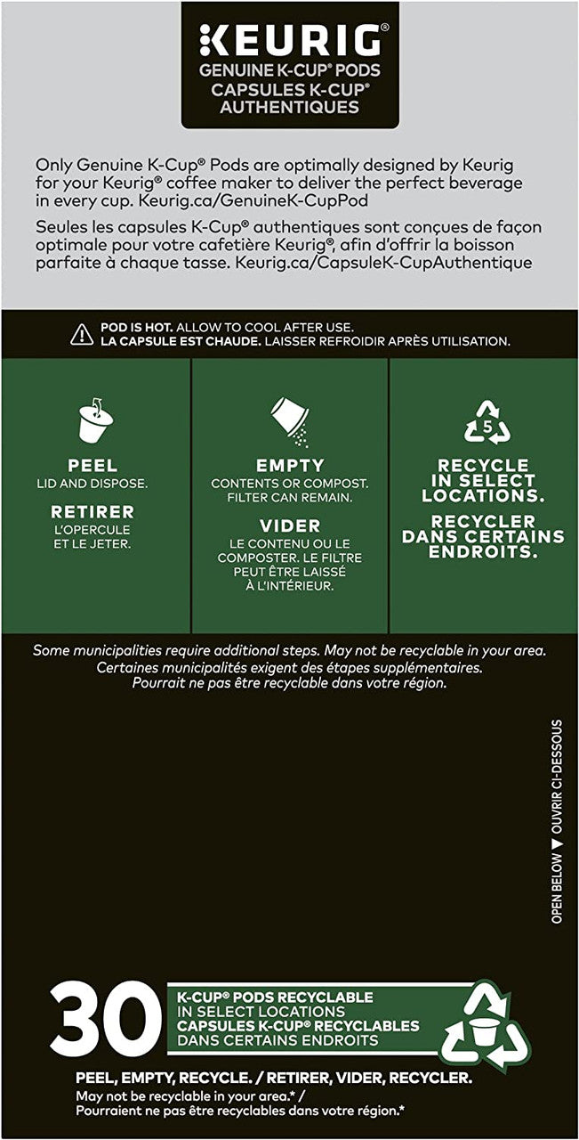 Folgers Vanilla Biscotti Coffee K-cups, 30 Count, 270g/9.5 oz. Box {Imported from Canada}