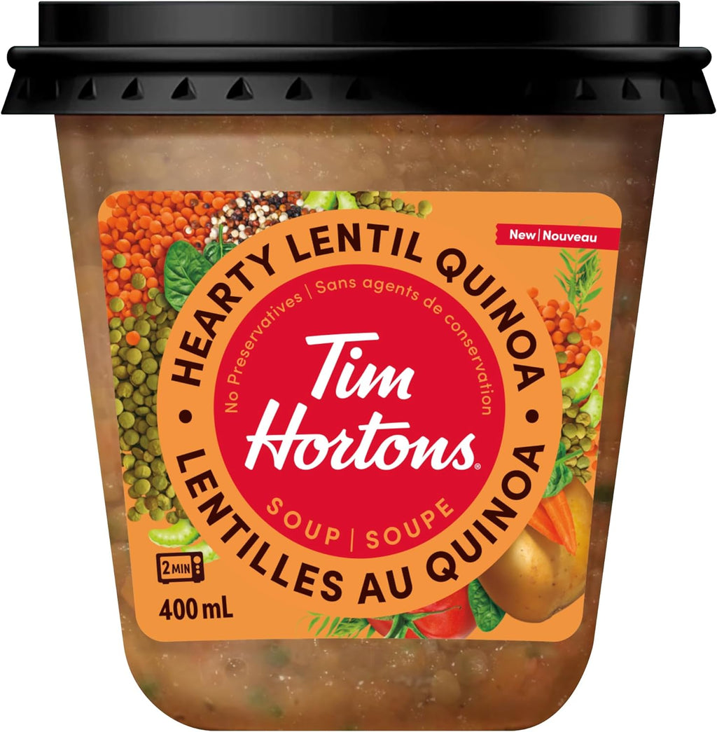 Tim Hortons Hearty Lentil Quinoa Soup, 400ml/14 fl oz. Can