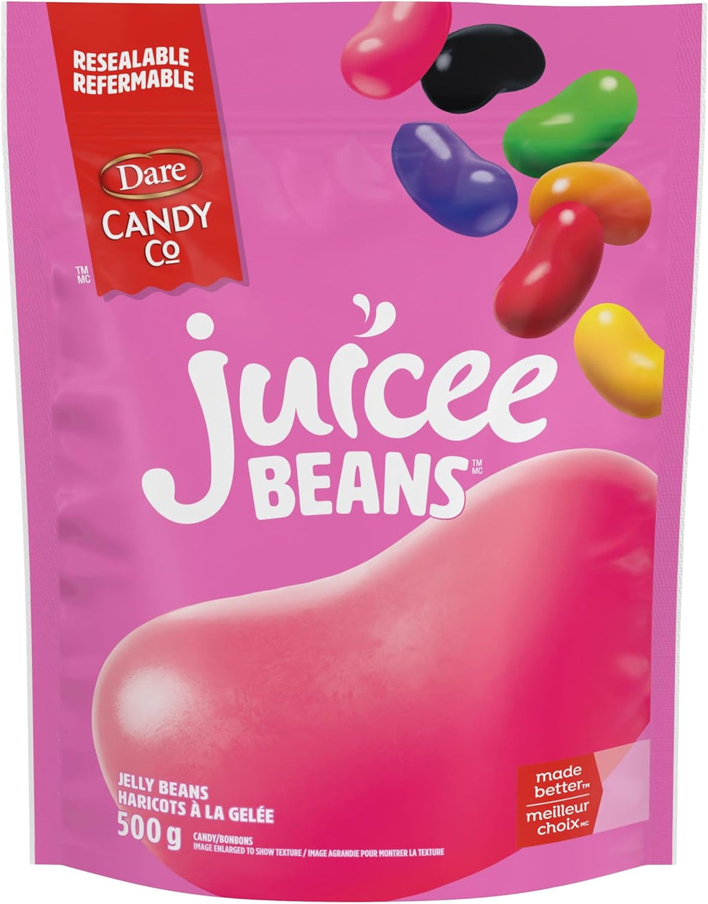 Dare Juicee Beans, Jelly Beans, 500g/17.5 oz. Bag