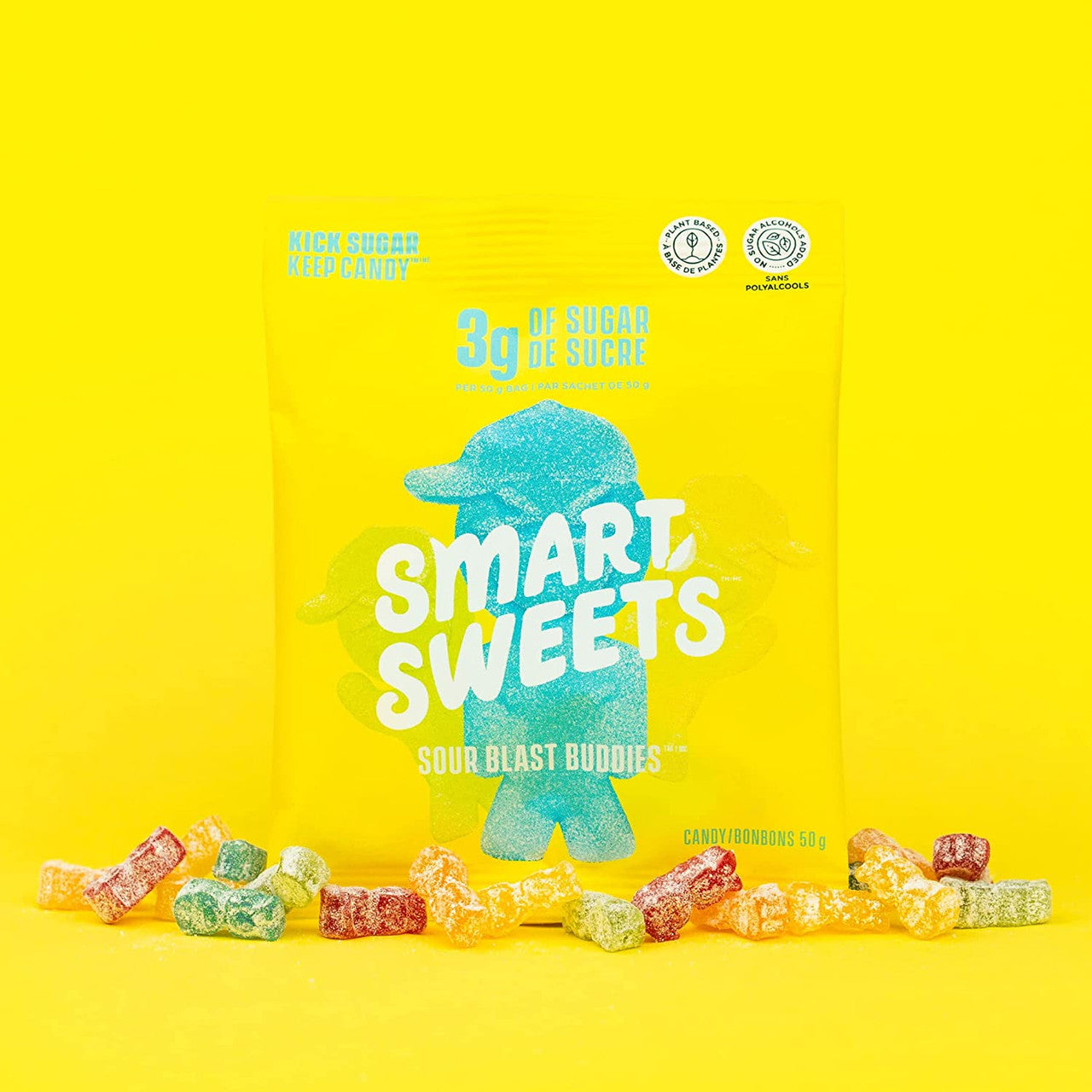 Smart Sweets Sour Blast Buddies, 50g/1.75 oz. Bag {Imported from Canada}