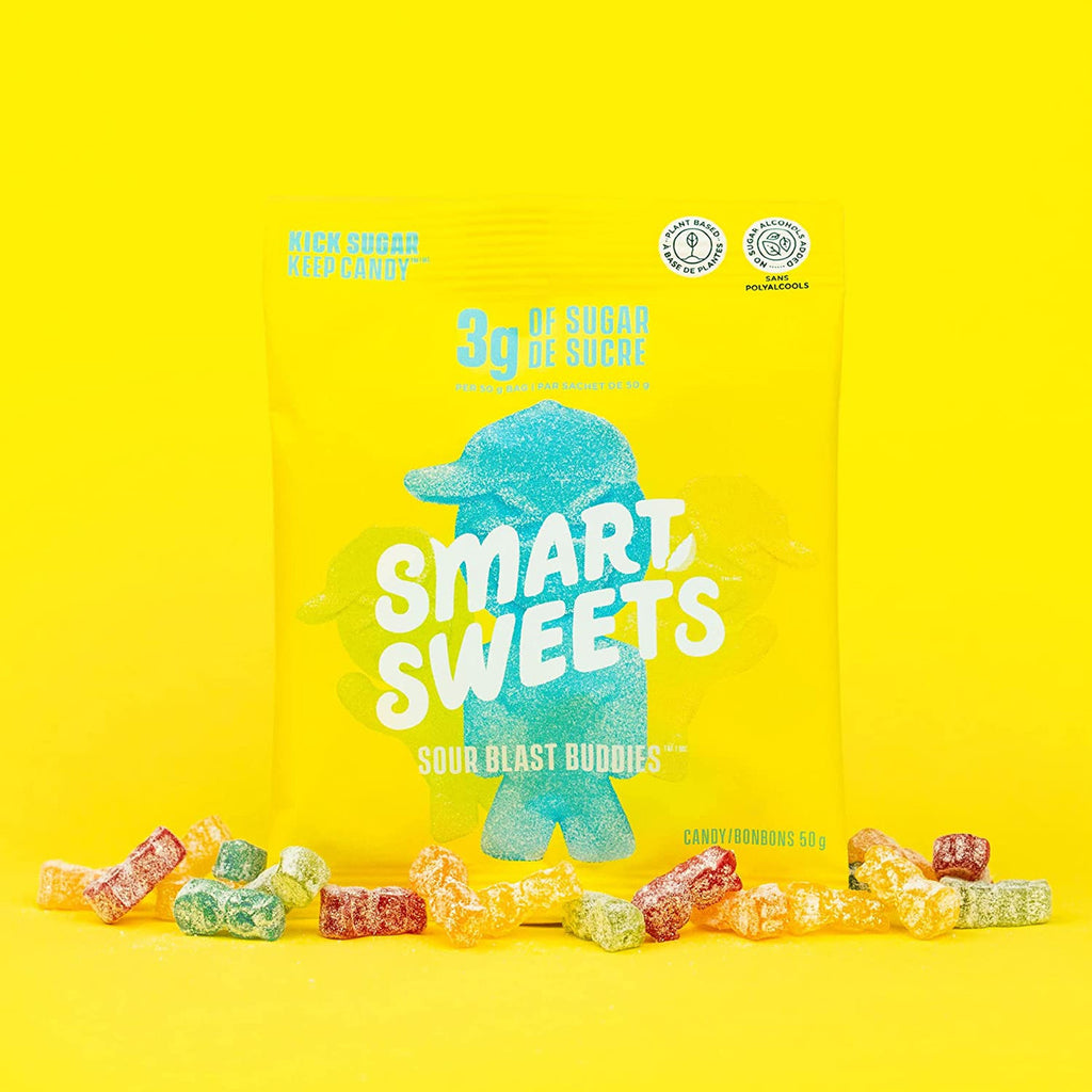 Smart Sweets Sour Blast Buddies, 50g/1.75 oz. Bag {Imported from Canada}