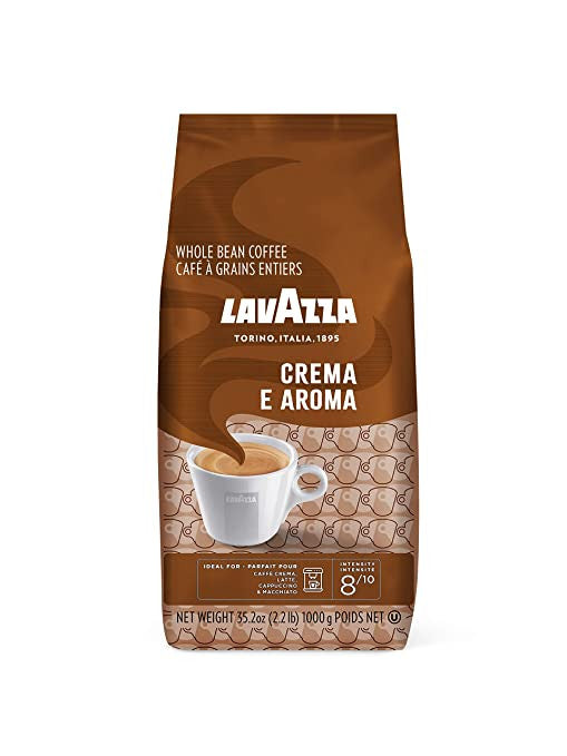 Lavazza Crema E Aroma, Whole Bean Coffee Blend, Medium Roast, 1kg/2.2 lb. Bag {Imported from Canada}