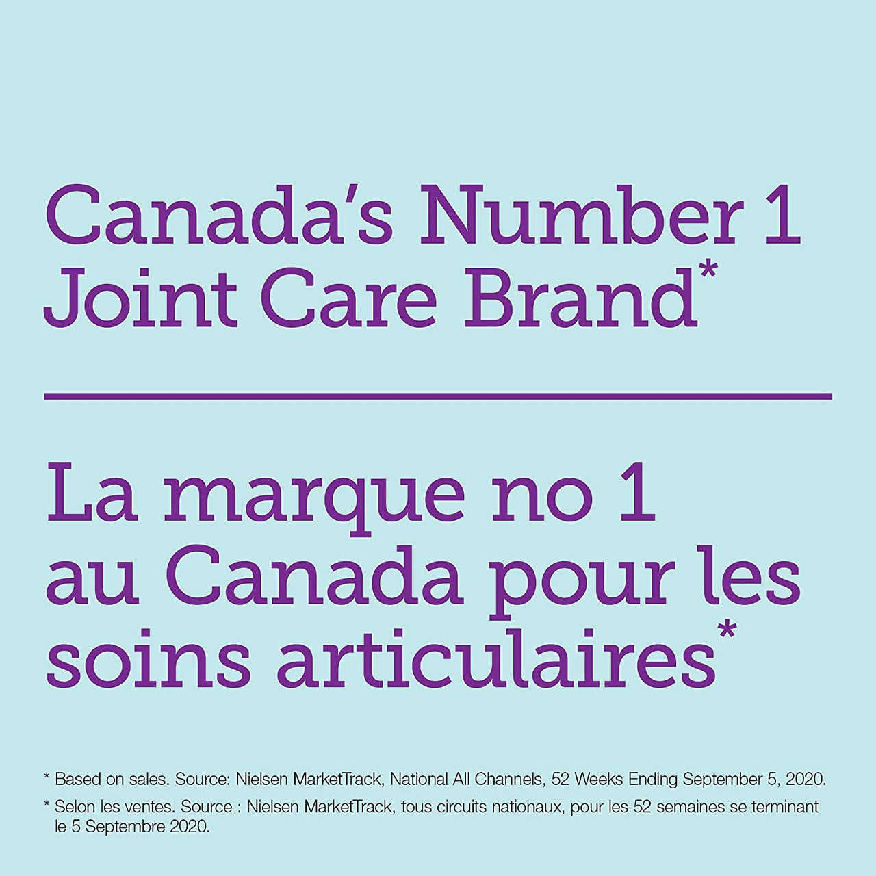 Canada's #1 Joint Care Brand label