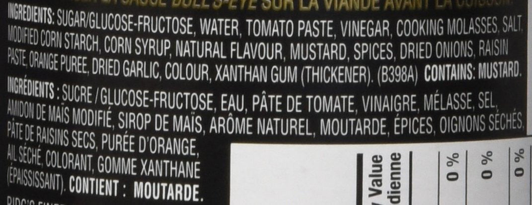 BULL'S EYE Steakhouse Flavour, 425ml/14oz, (Imported from Canada)