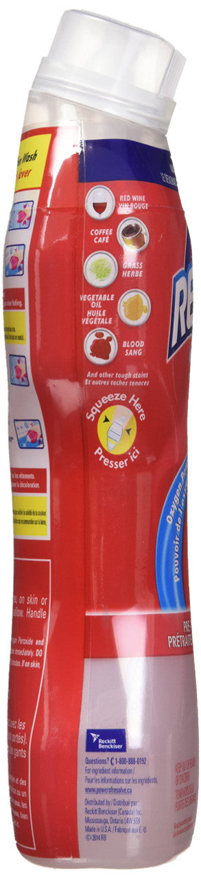 Resolve Oxi-Action, Dual Power Laundry Stain Remover, Pre-Treat, 650 ml/22oz. (Imported from Canada)