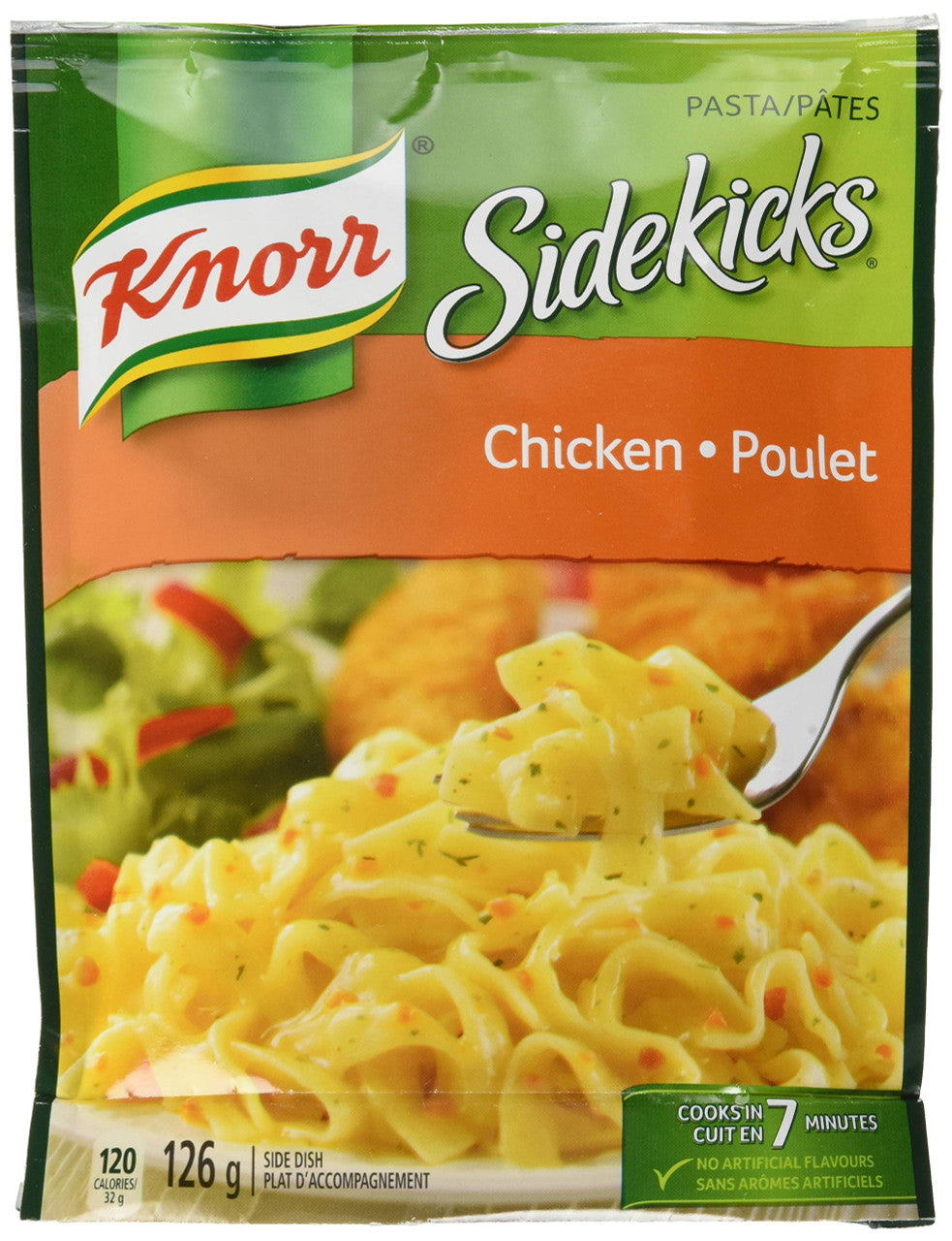 Knorr Sidekicks, Chicken Pasta Side Dish, 126g/4.4oz., 8ct, {Imported from Canada}