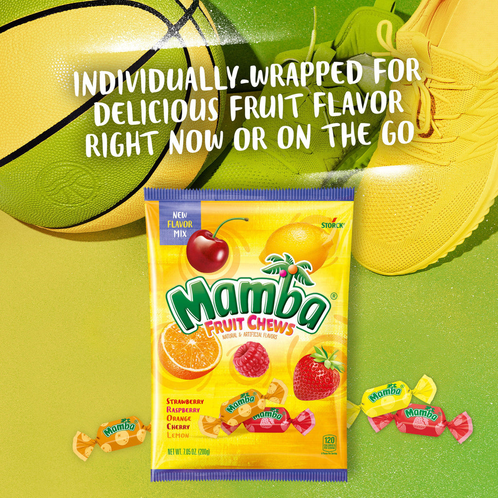 Mamba Fruity Chewy Candy, 150g/5.2 oz., Bag {Imported from Canada}