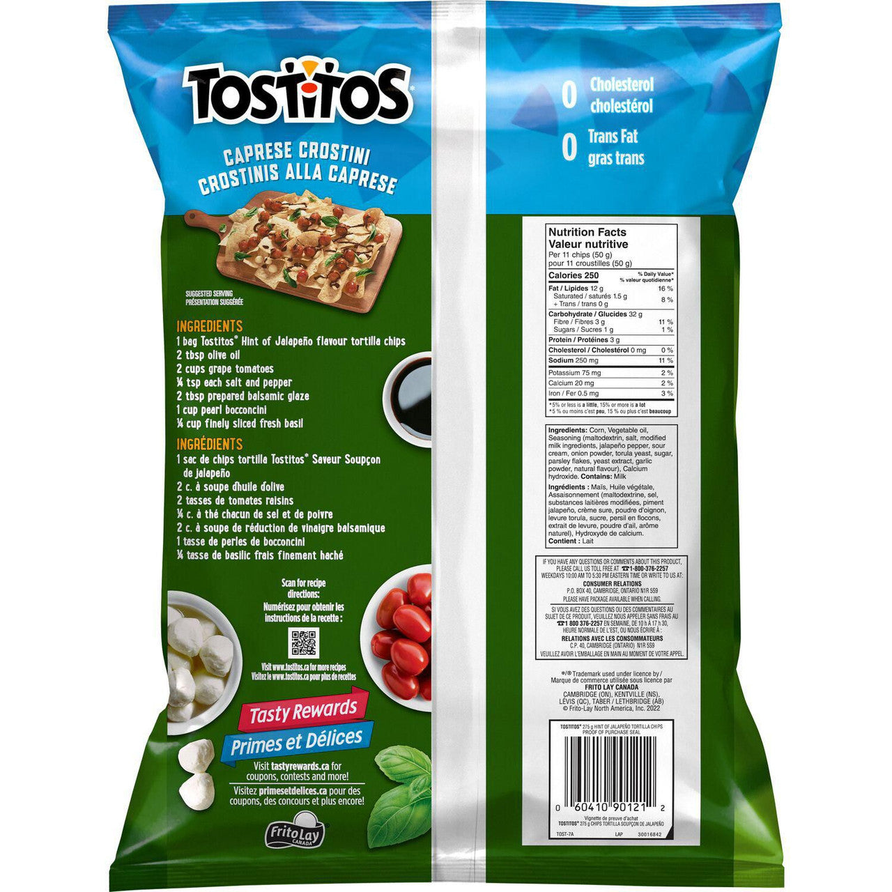 Tostitos Hint of Jalapeno Tortilla Chips 275g/9.7oz, 2-Pack {Imported from Canada}