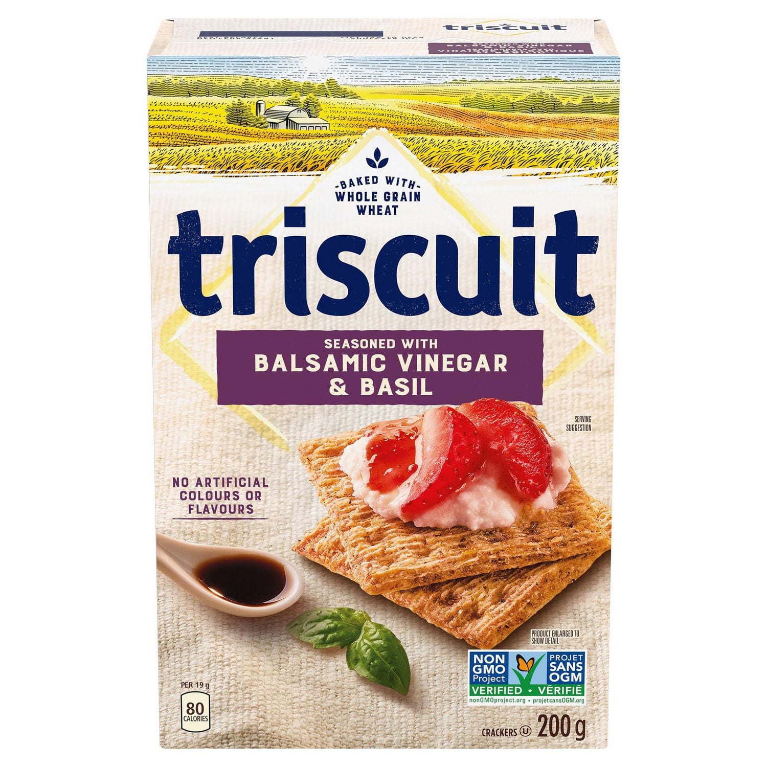 Triscuit Balsamic Vinegar & Basil Crackers front