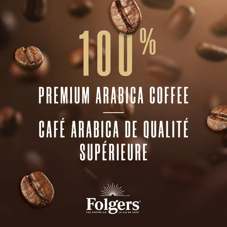 Folgers 1850 Pioneer Blend, Ground Coffee, 340g/12oz. - 100% Premium Arabica Coffee