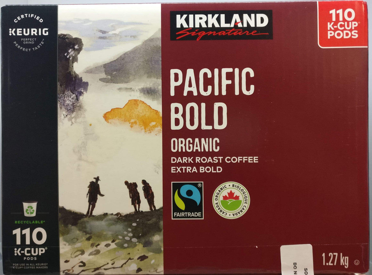 Kirkland Pacific Bold Coffee, 110 K-Cups, 2 Pack (220 K-Cups) {Imported from Canada}