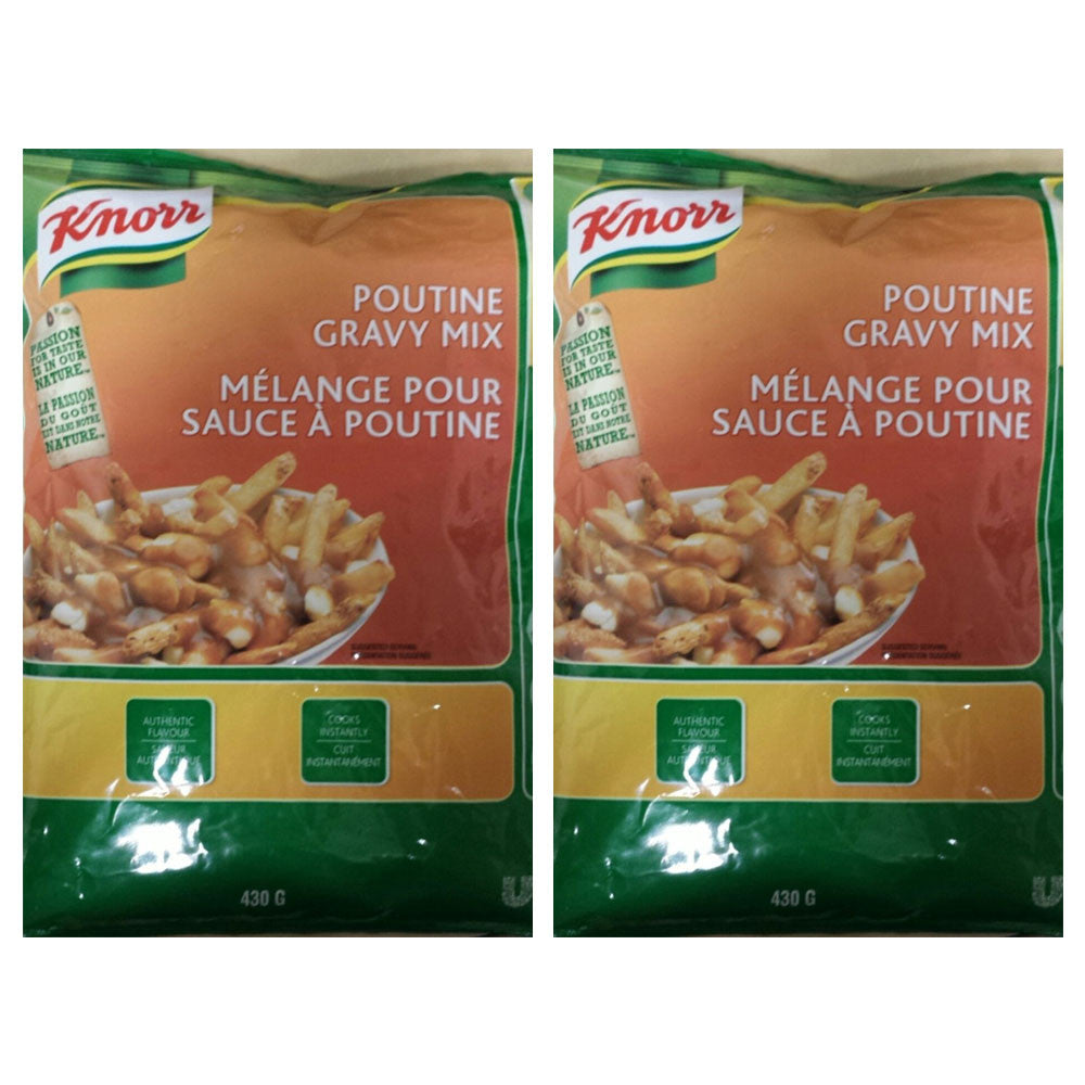 Knorr Poutine Gravy Mix, 430g/15.2 oz., Bag, (2 Pack) {Imported from Canada}