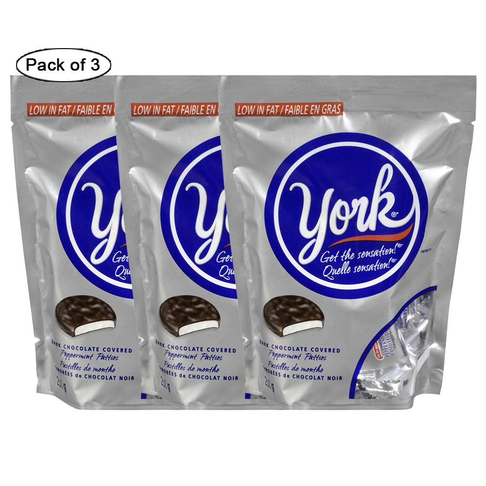 York Peppermint Pattie Miniatures, 200g/7.05oz., (3 pack) {Imported from Canada}