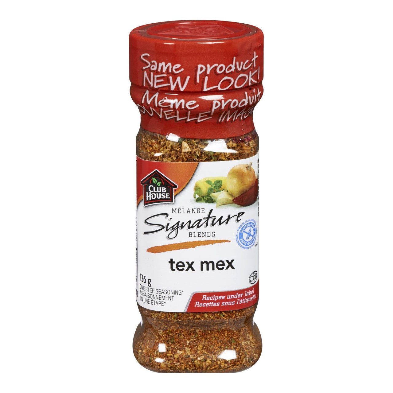 Club House Signature Blends Tex Mex One Step Seasoning, 136g/4.8oz, (Imported from Canada)